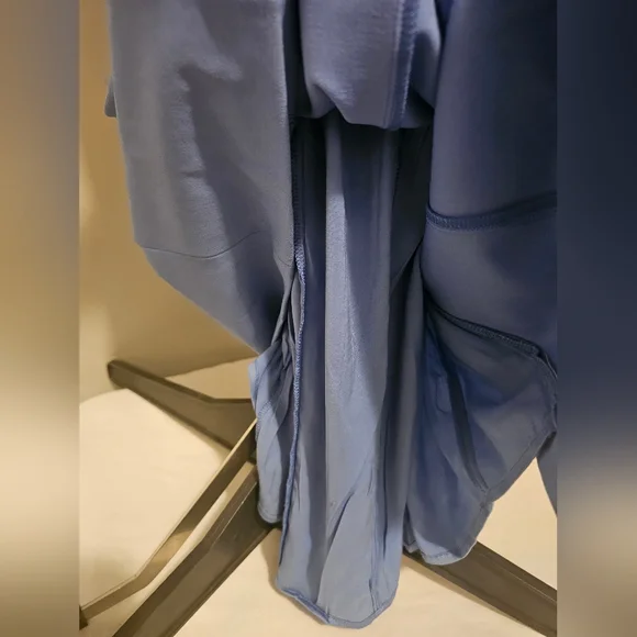 BHLDN Anthropologie NWT Sweatheart Crepe Midi Sky Blue Dress Sz L - Picture 9 of 13